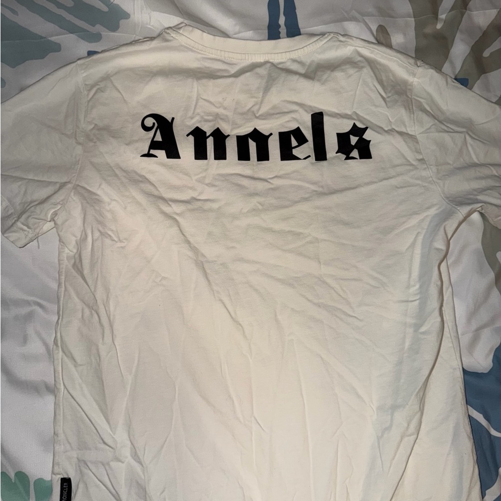 Moncler Off-White Tee with Winged Logo - Picture 4 of 4